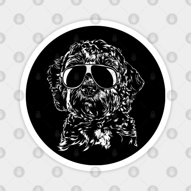 Funny Proud Doodle sunglasses cool dog Magnet by wilsigns